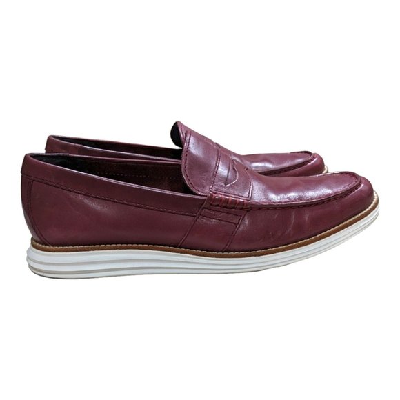 Cole Haan Original Lunar Oxblood Penny Loafer Slip On Men Leather Shoes 10.5 M main image 7